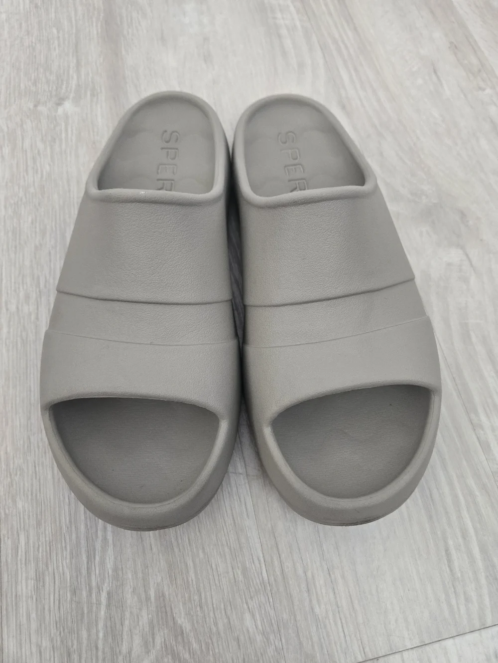 Sperry Mens Grey Windward Float Slide Slip-On Comfy Sandal Sz 11